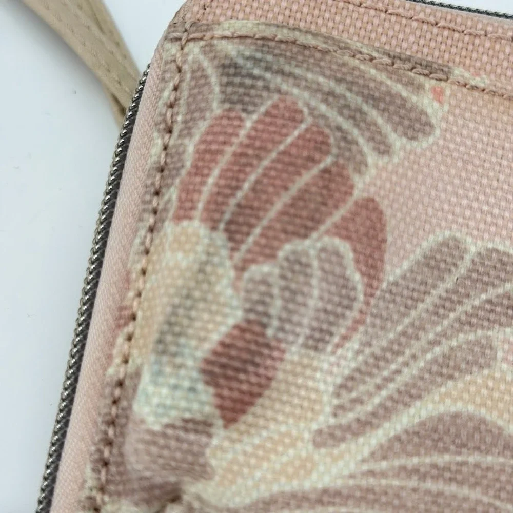 Sakroots Cellphone Crossbody Petal Pink Flower Blossom Butterfly Canvas Boho